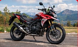 Großes Motorrad