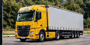 Lkw mit Anhänger